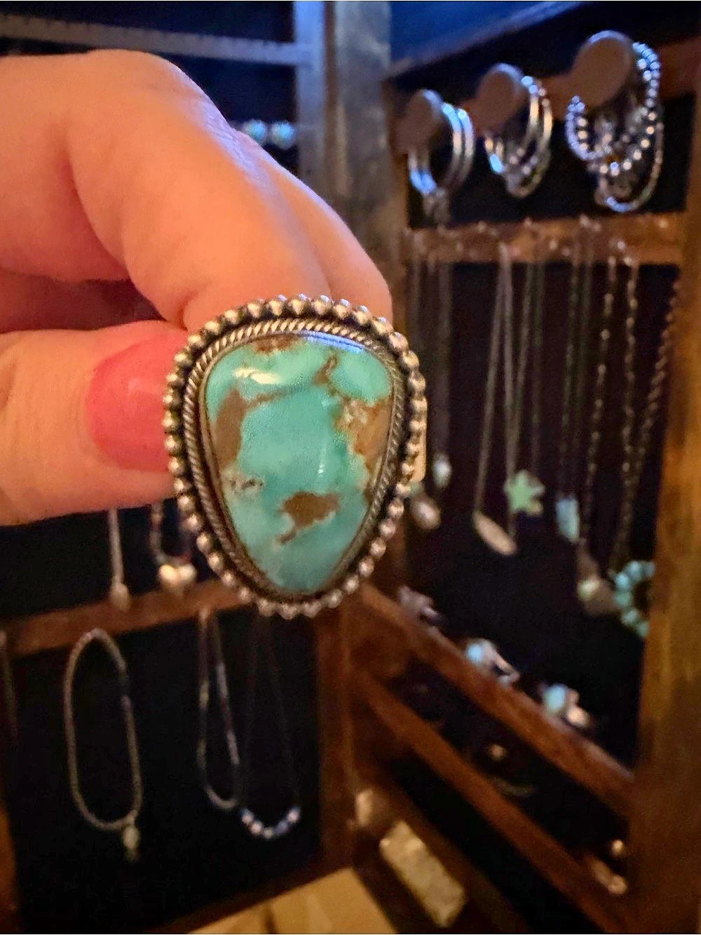 Skeets Turquoise Stone Ring
